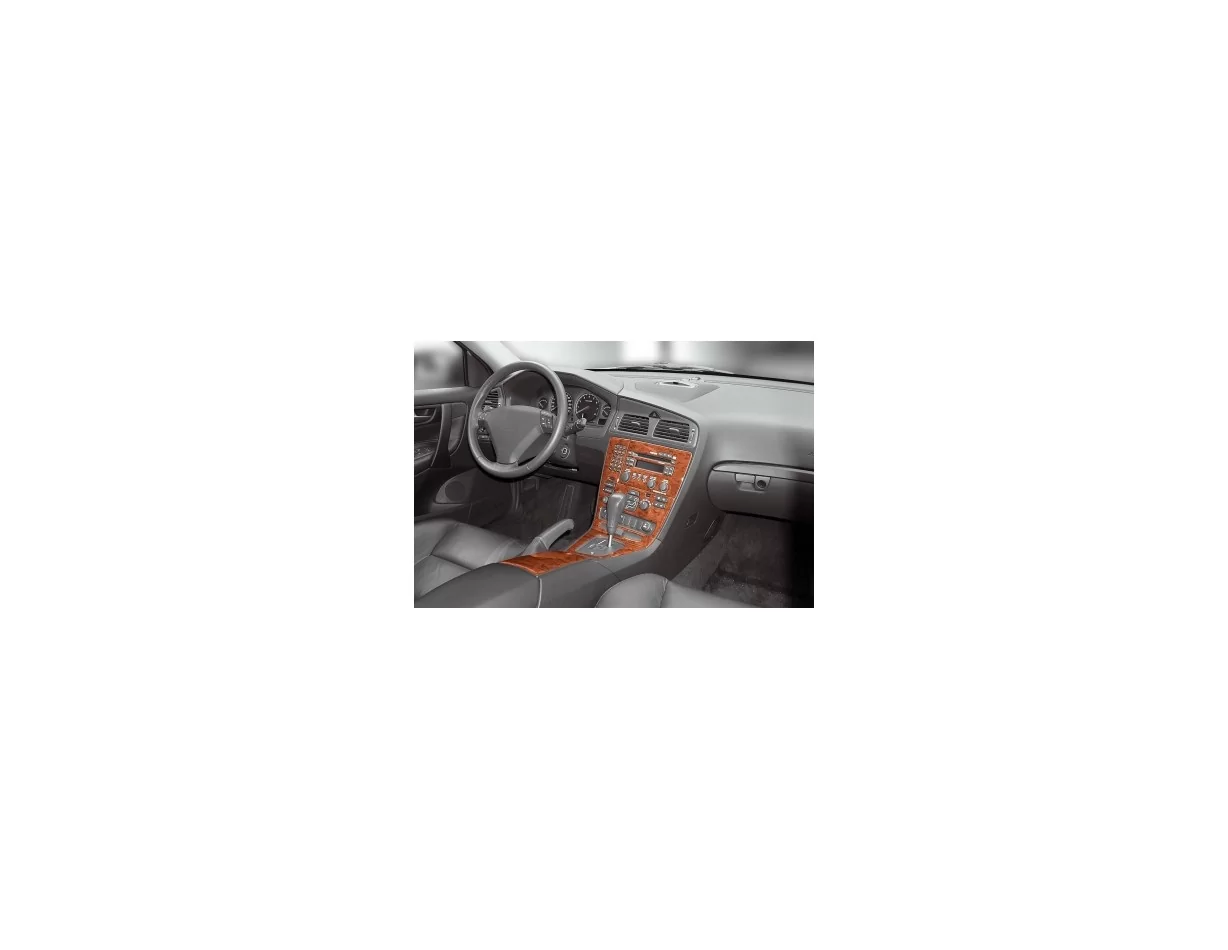 Volvo S 60 08.00-04.05 3D Interior Dashboard Trim Kit Dash Trim Dekor 10-Parts - 1 - Interior Dash Trim Kit
