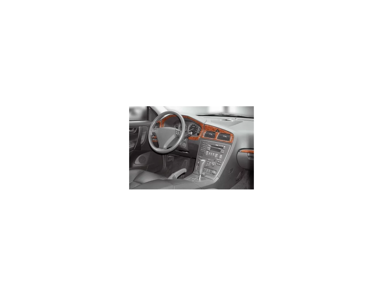 Volvo S 60-V 70 05.05-12.09 3D Interior Dashboard Trim Kit Dash Trim Dekor 8-Parts - 1 - Interior Dash Trim Kit
