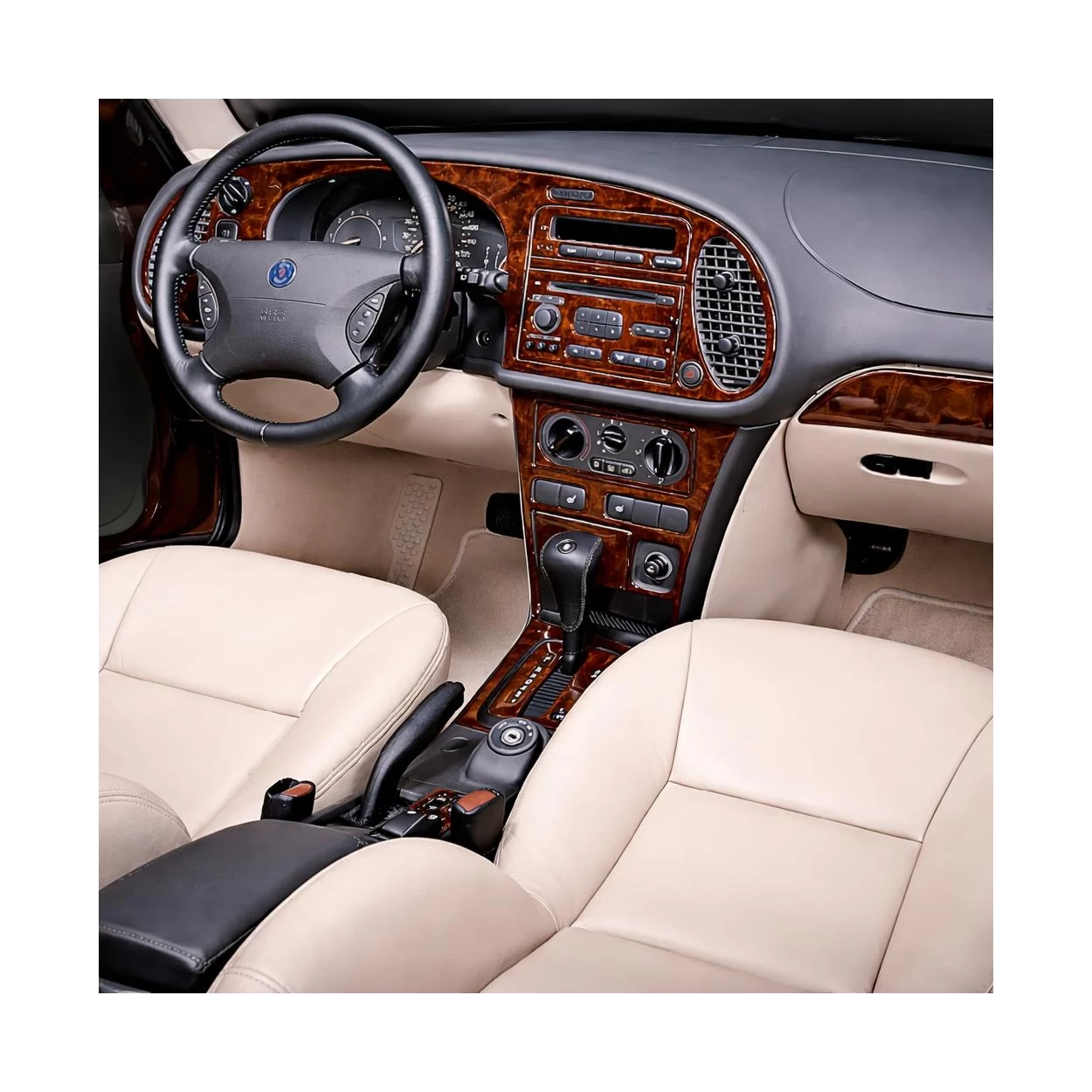Saab 900 1994-1998 Full Set, 10 Parts set Interior BD Dash Trim Kit