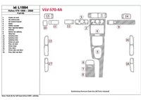 Volvo S70 1998-2000 Full Set, 18 Parts set Interior BD Dash Trim Kit - 1 - Interior Dash Trim Kit Volvo S70 1998-2000 Full Set, 18 Parts set Interior BD Dash Trim Kit - 1 - Interior Dash Trim Kit