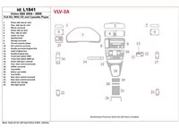 Volvo S80 2004-2006 Full Set, With CD and Compact Casette audio Interior BD Dash Trim Kit - 1 - Interior Dash Trim Kit Volvo S80 2004-2006 Full Set, With CD and Compact Casette audio Interior BD Dash Trim Kit - 1 - Interior Dash Trim Kit