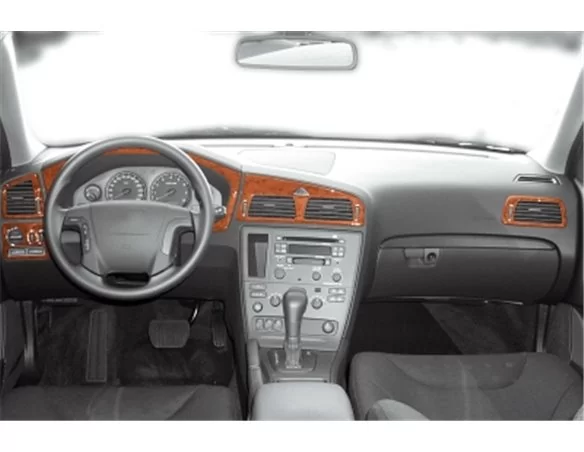Volvo V 70 01.00-04.05 3D Interior Dashboard Trim Kit Dash Trim Dekor 6-Parts - 1 - Interior Dash Trim Kit