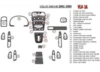 Volvo V40 2002-UP Full Set, 26 Parts set Interior BD Dash Trim Kit - 1 - Interior Dash Trim Kit Volvo V40 2002-UP Full Set, 26 Parts set Interior BD Dash Trim Kit - 1 - Interior Dash Trim Kit