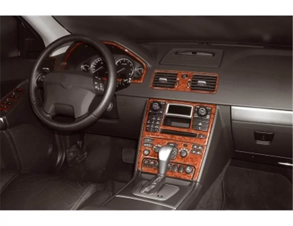 Volvo XC 90 07.2002 3D Interior Dashboard Trim Kit Dash Trim Dekor 13-Parts - 1 - Interior Dash Trim Kit