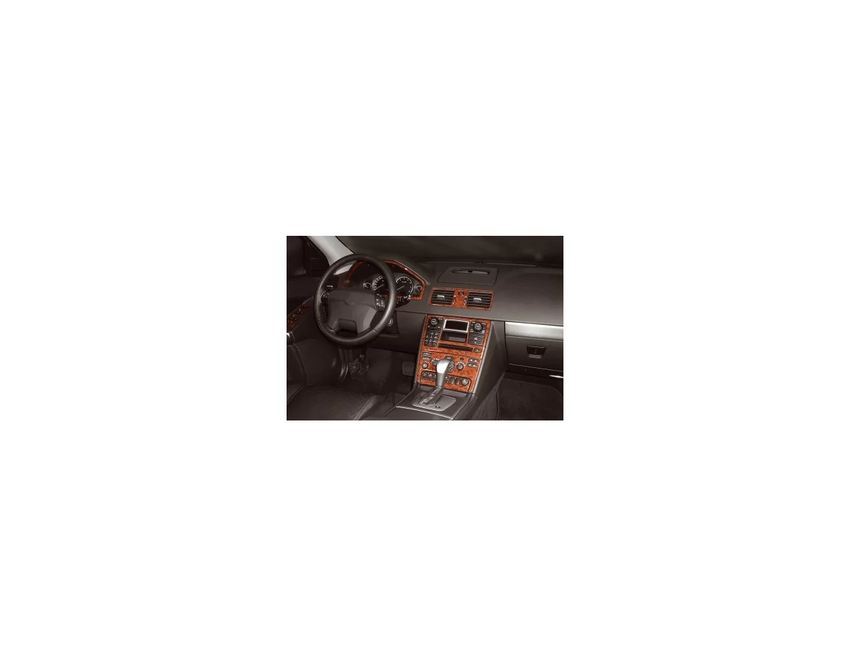Volvo XC 90 07.2002 3D Interior Dashboard Trim Kit Dash Trim Dekor 13-Parts - 1 - Interior Dash Trim Kit
