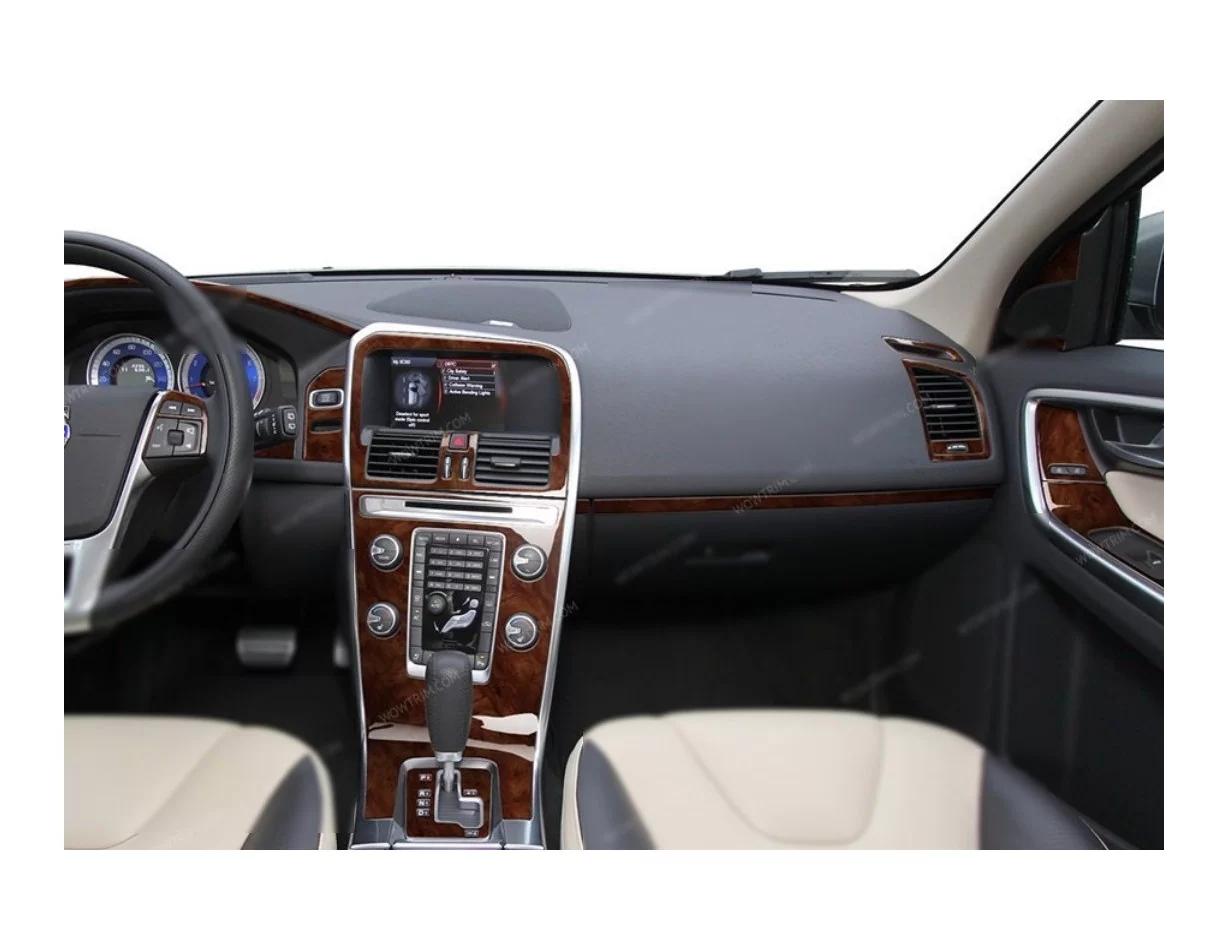 Volvo XC60 2008-2012 3D Interior Dashboard Trim Kit Dash Trim Dekor 30-Parts - 1 - Interior Dash Trim Kit