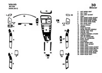 Volvo XC60 2008-2012 3D Interior Dashboard Trim Kit Dash Trim Dekor 30-Parts - 2 - Interior Dash Trim Kit Volvo XC60 2008-2012 3D Interior Dashboard Trim Kit Dash Trim Dekor 30-Parts - 2 - Interior Dash Trim Kit