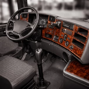 Scania R-Series R1 Reihe 05.04-09.09 3D Interior Dashboard Trim Kit Dash Trim Dekor 46-Parts