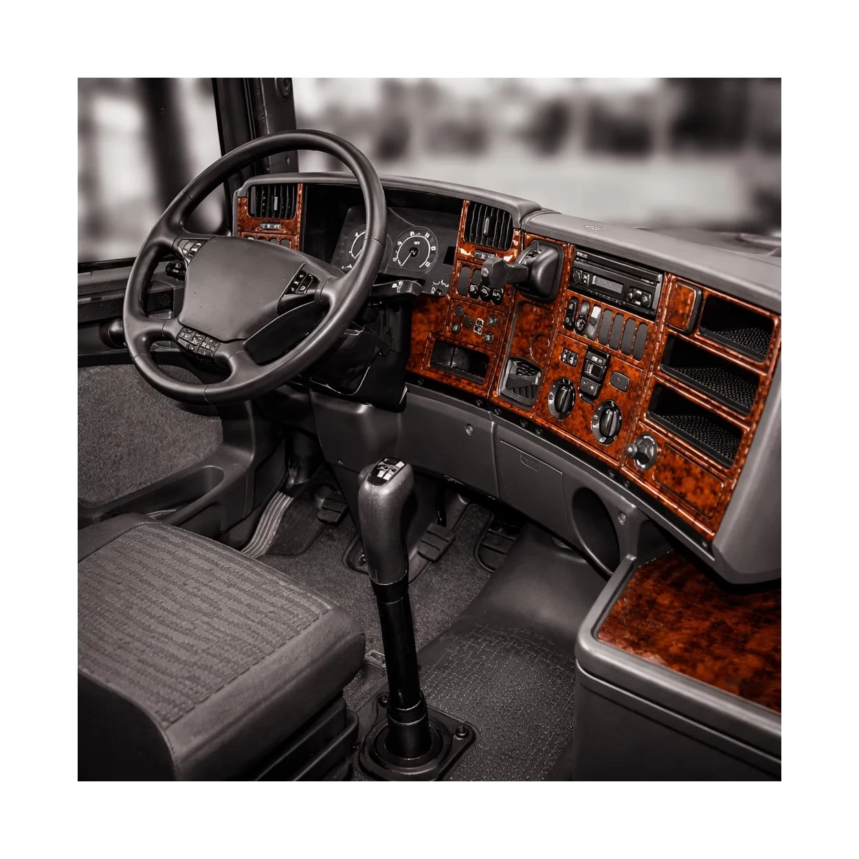 Scania R-Series R1 Reihe 05.04-09.09 3D Interior Dashboard Trim Kit Dash Trim Dekor 46-Parts