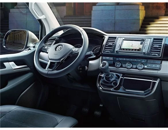 Volkswagen Transporter T6 2016 3D Interior Dashboard Trim Kit Dash Trim Dekor 38-Parts - 1 - Interior Dash Trim Kit