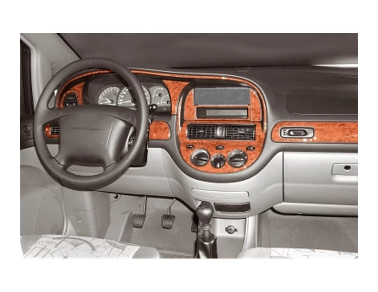 Chevrolet Rezzo-Tacuma 04.2002 3D Interior Dashboard Trim Kit Dash Trim Dekor 11-Parts - 1 - Interior Dash Trim Kit