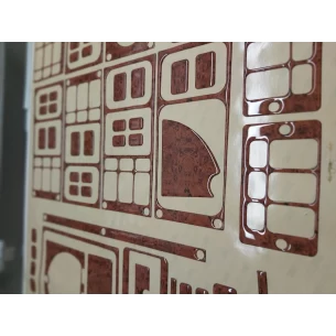 Scania Scania 4-Series 01.96-04.04 3D Interior Dashboard Trim Kit Dash Trim Dekor 50-Parts