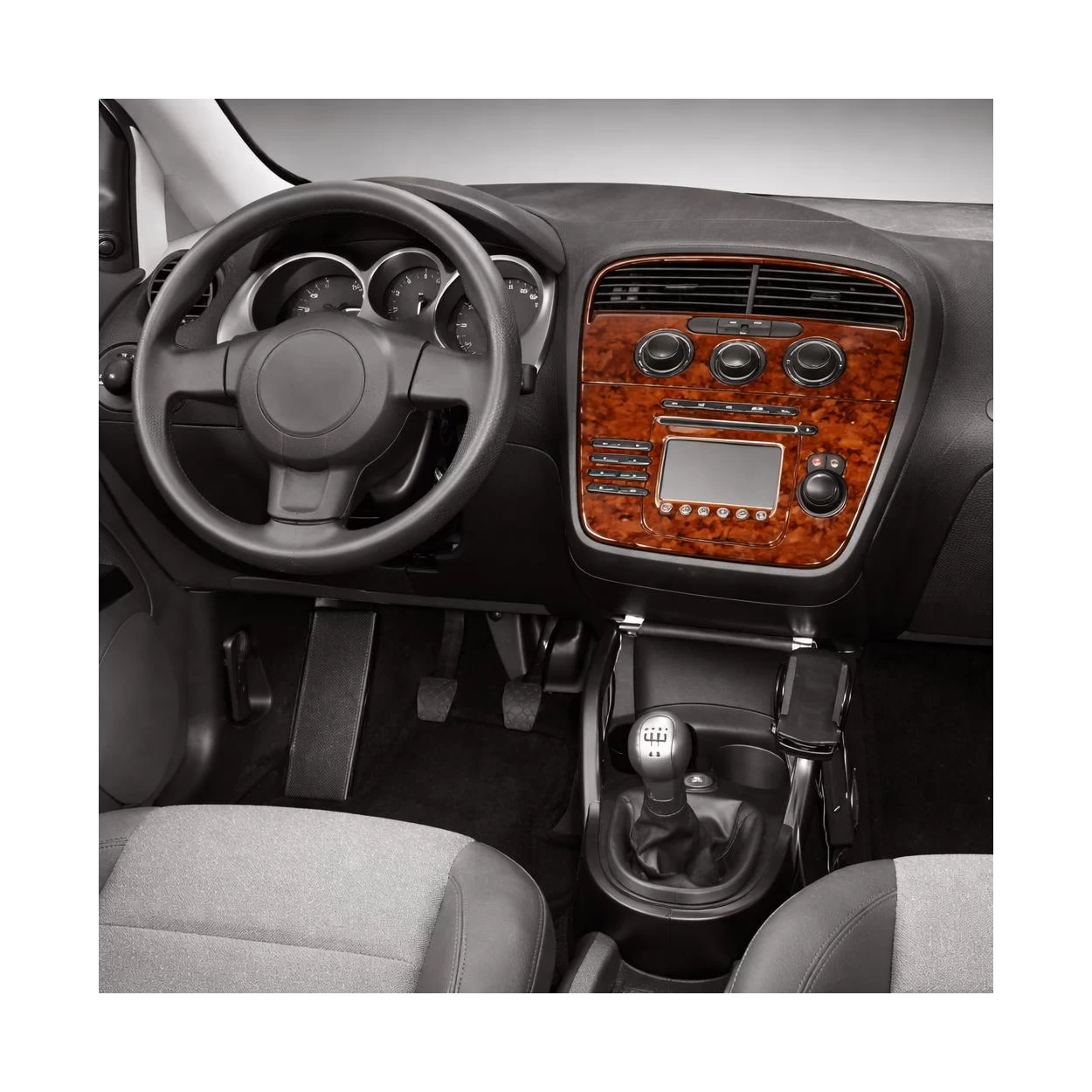 Seat Altea-Toledo 04.04-12.08 3D Interior Dashboard Trim Kit Dash Trim Dekor 12-Parts