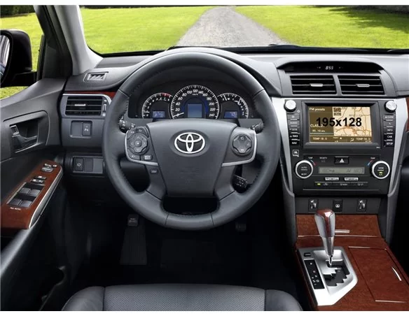 Toyota Camry VI (XV50/XV55) 2012 - Present Multimedia 8" ExtraShield Screeen Protector - 1 - Interior Dash Trim Kit