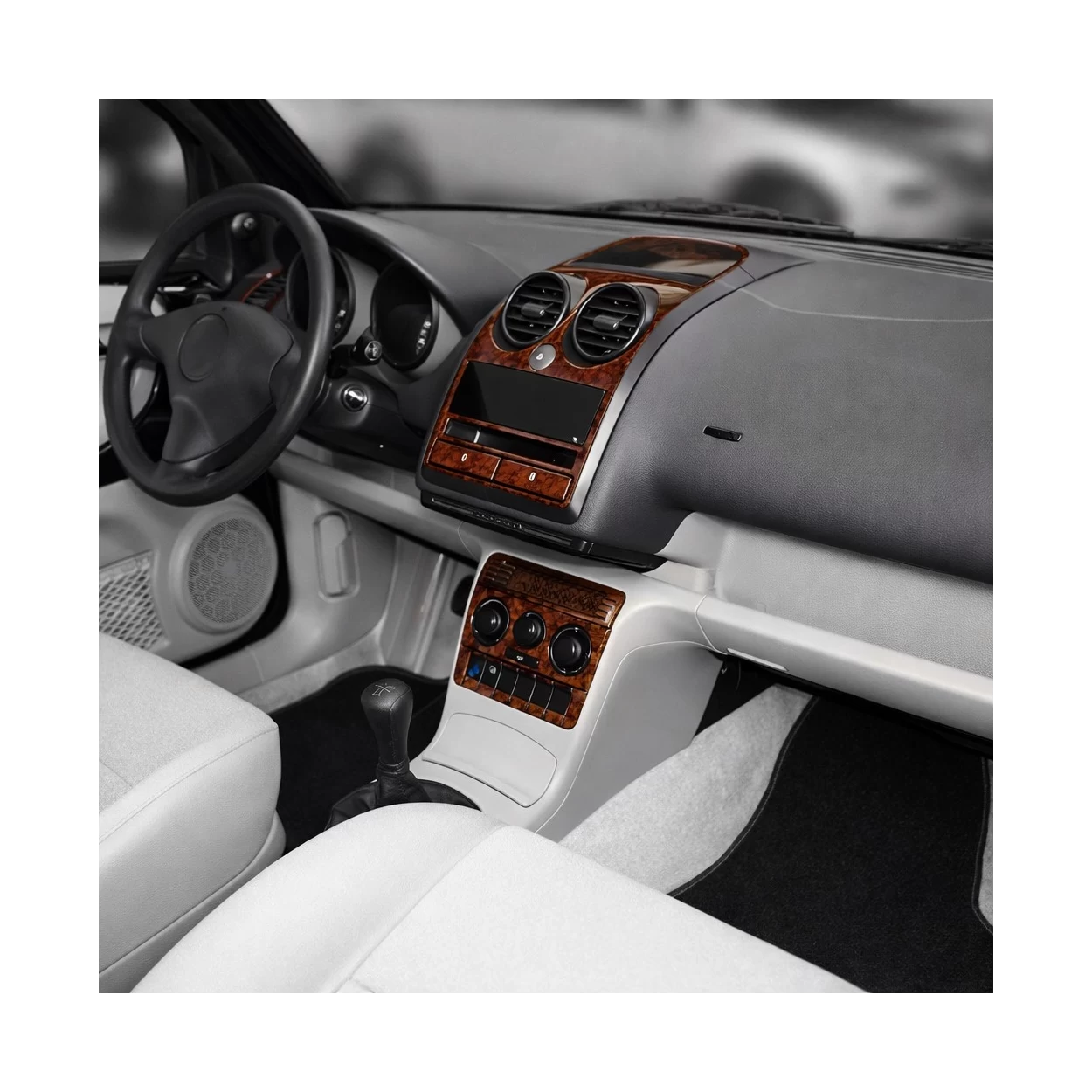 Seat Arosa 02.01-04.05 3D Interior Dashboard Trim Kit Dash Trim Dekor 24-Parts