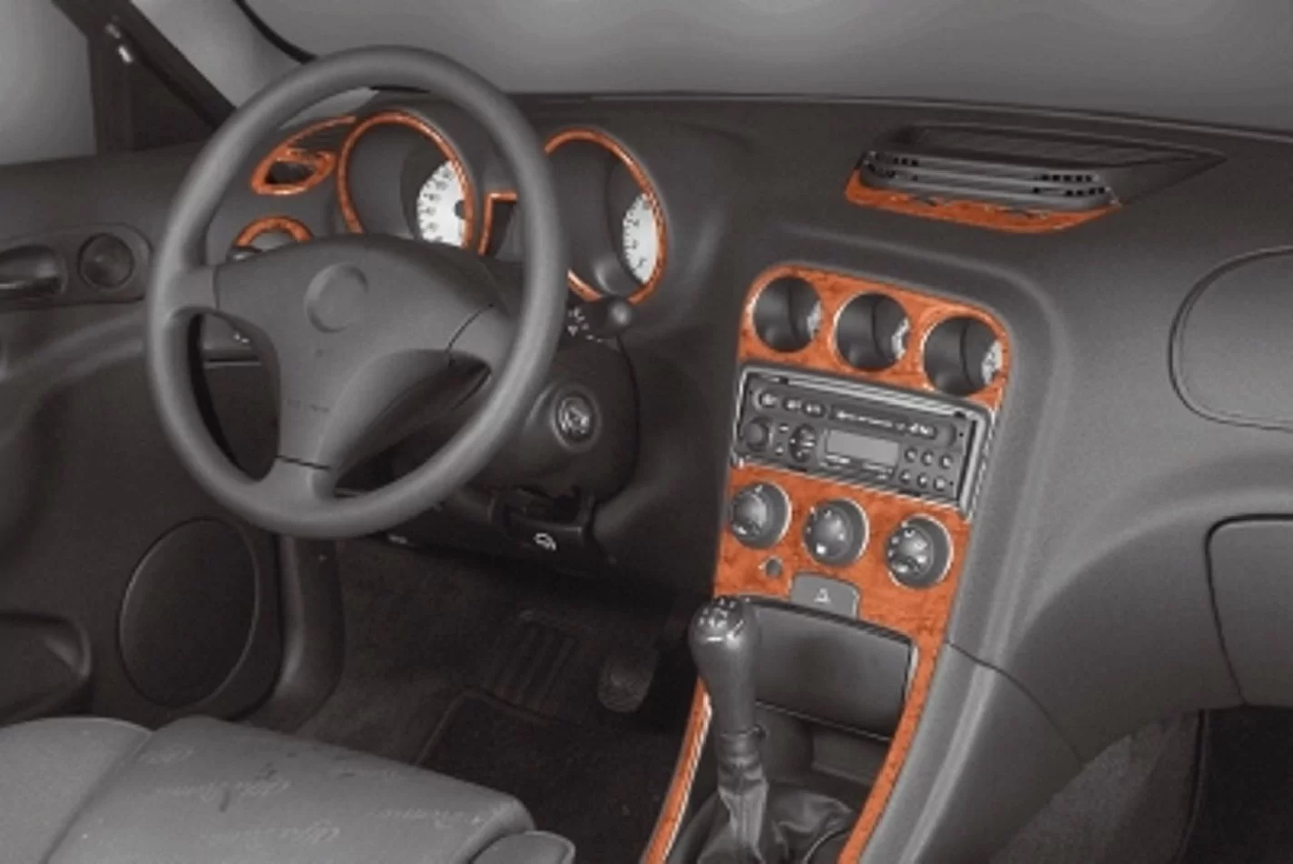 Alfa Romeo 156 10.1997 3D Interior Dashboard Trim Kit Dash Trim Dekor 12-Parts - 1 - Interior Dash Trim Kit