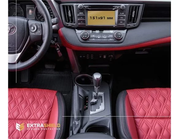 Toyota RAV4 2018 - Present Multimedia 6,5" ExtraShield Screeen Protector - 1 - Interior Dash Trim Kit