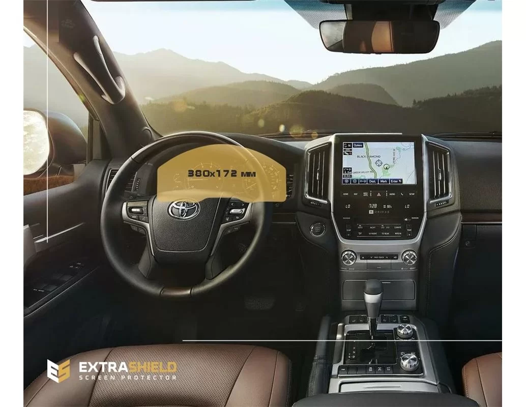 Toyota Land Cruiser 200 2015 - Present Digital Speedometer ExtraShield Screeen Protector - 1 - Interior Dash Trim Kit