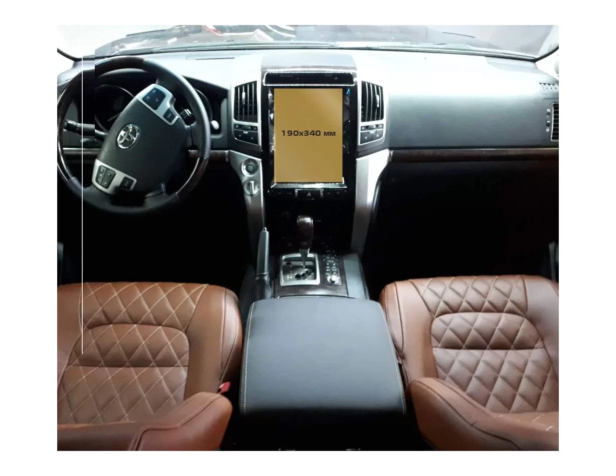 Toyota Land Cruiser 200 2015 - Present Multimedia ExtraShield Screeen Protector - 1 - Interior Dash Trim Kit