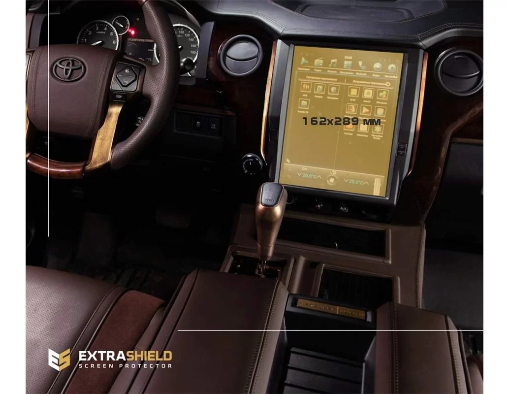 Toyota Tundra 2011 - Present Full color LCD monitor (13,6") ExtraShield Screeen Protector - 1 - Interior Dash Trim Kit