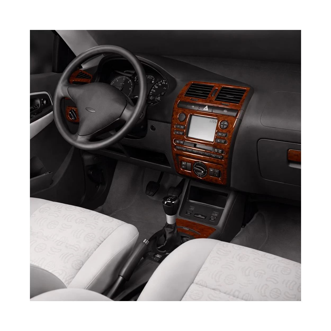 Seat Ibiza-Cordoba 08.99-03.02 3D Interior Dashboard Trim Kit Dash Trim Dekor 9-Parts