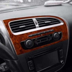 Seat Leon 01.2010 3D Interior Dashboard Trim Kit Dash Trim Dekor 18-Parts