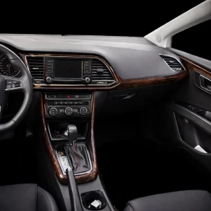 Seat Leon 01.2014 3D Interior Dashboard Trim Kit Dash Trim Dekor 14-Parts