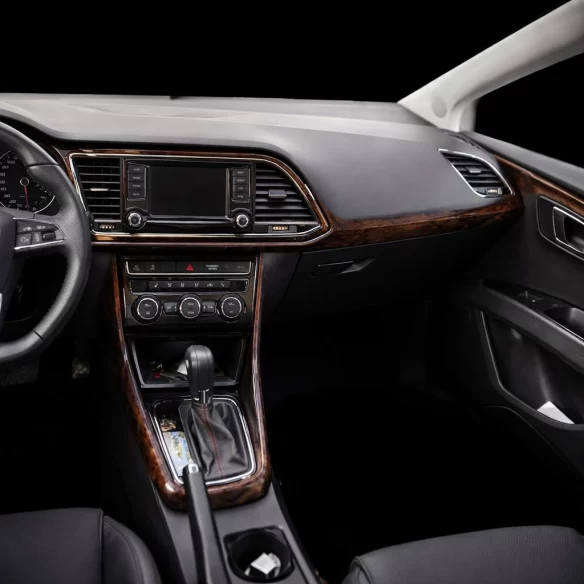 Seat Leon 01.2014 3D Interior Dashboard Trim Kit Dash Trim Dekor 14-Parts