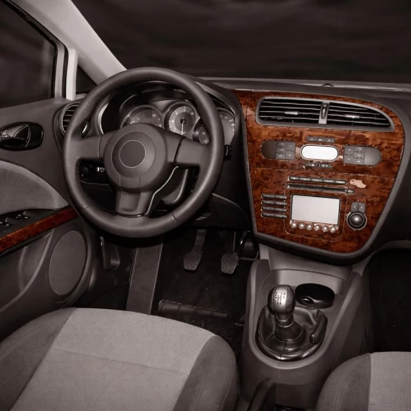 Seat Leon 1P 06.05-09.09 3D Interior Dashboard Trim Kit Dash Trim Dekor 8-Parts