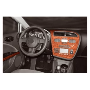 Seat Leon 1P 06.05-09.09 3D Interior Dashboard Trim Kit Dash Trim Dekor 8-Parts