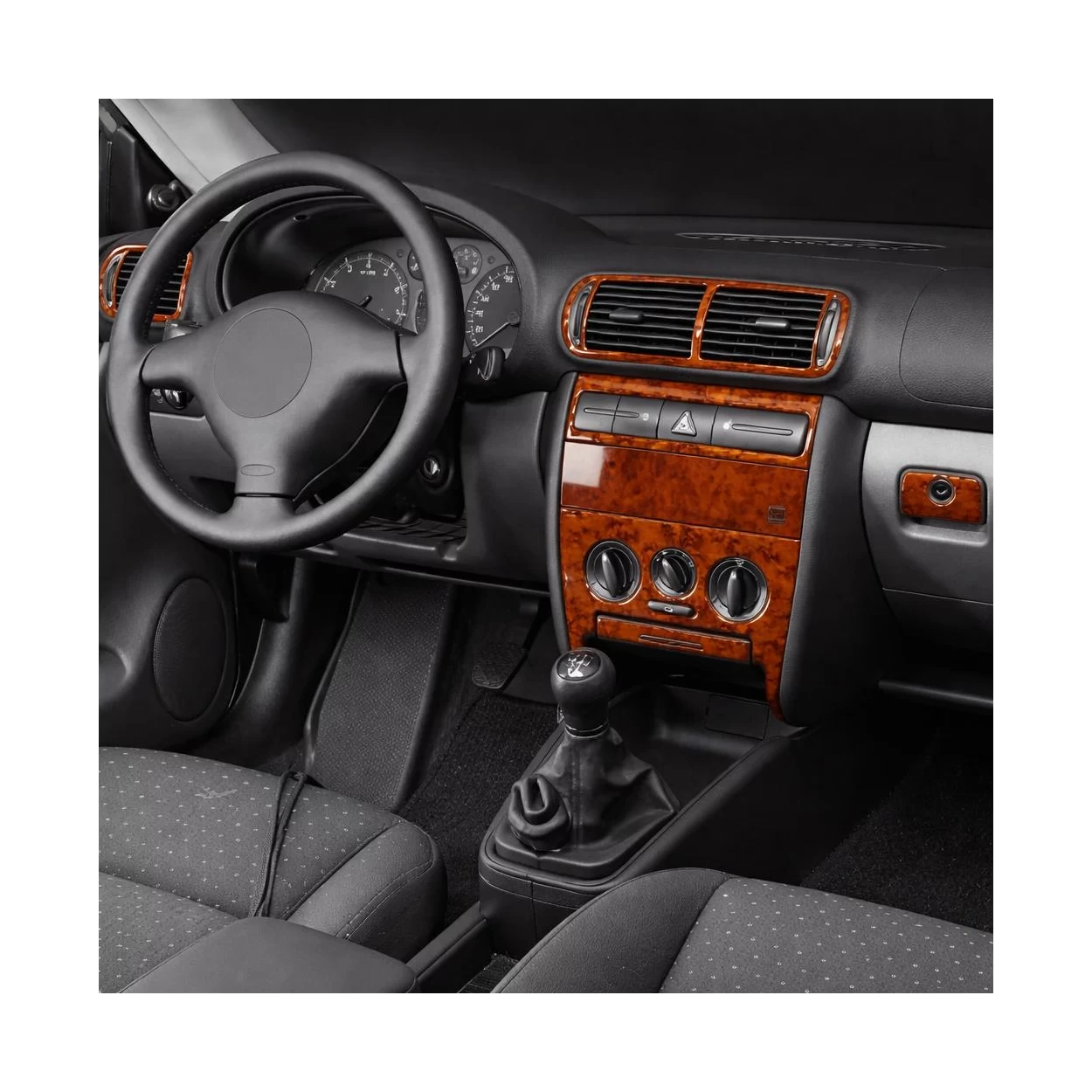 Seat Toledo-Leon 1M 01.99-03.04 3D Interior Dashboard Trim Kit Dash Trim Dekor 15-Parts