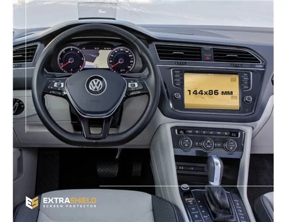 Volkswagen Tiguan (MK2) 2016 - Present Multimedia Composition 6,5" ExtraShield Screeen Protector - 1 - Interior Dash Trim Kit