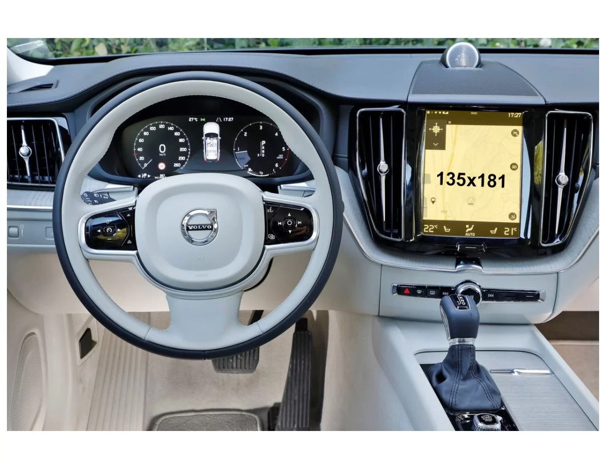 Volvo XC60 2017 - Present Multimedia 9" ExtraShield Screeen Protector - 1 - Interior Dash Trim Kit
