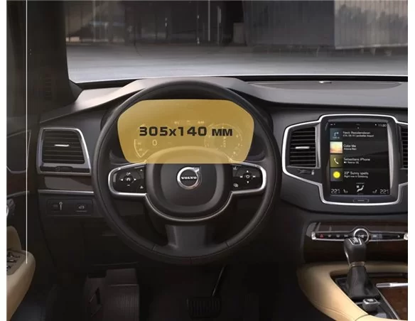 Volvo XC90 2014 - Present Digital Speedometer 12.3" ExtraShield Screeen Protector - 1 - Interior Dash Trim Kit