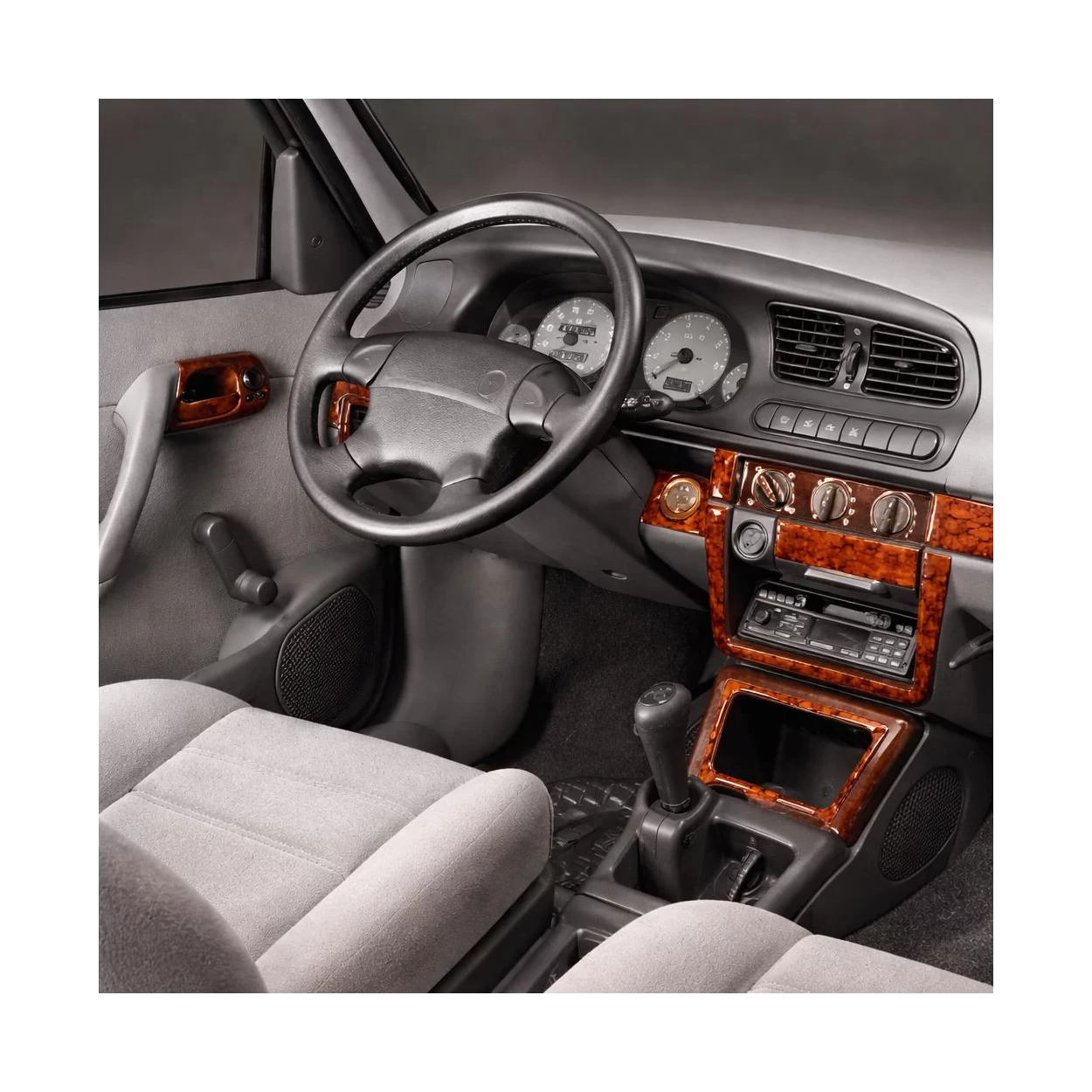 Skoda Felicia 01.95-12.99 3D Interior Dashboard Trim Kit Dash Trim Dekor 15-Parts