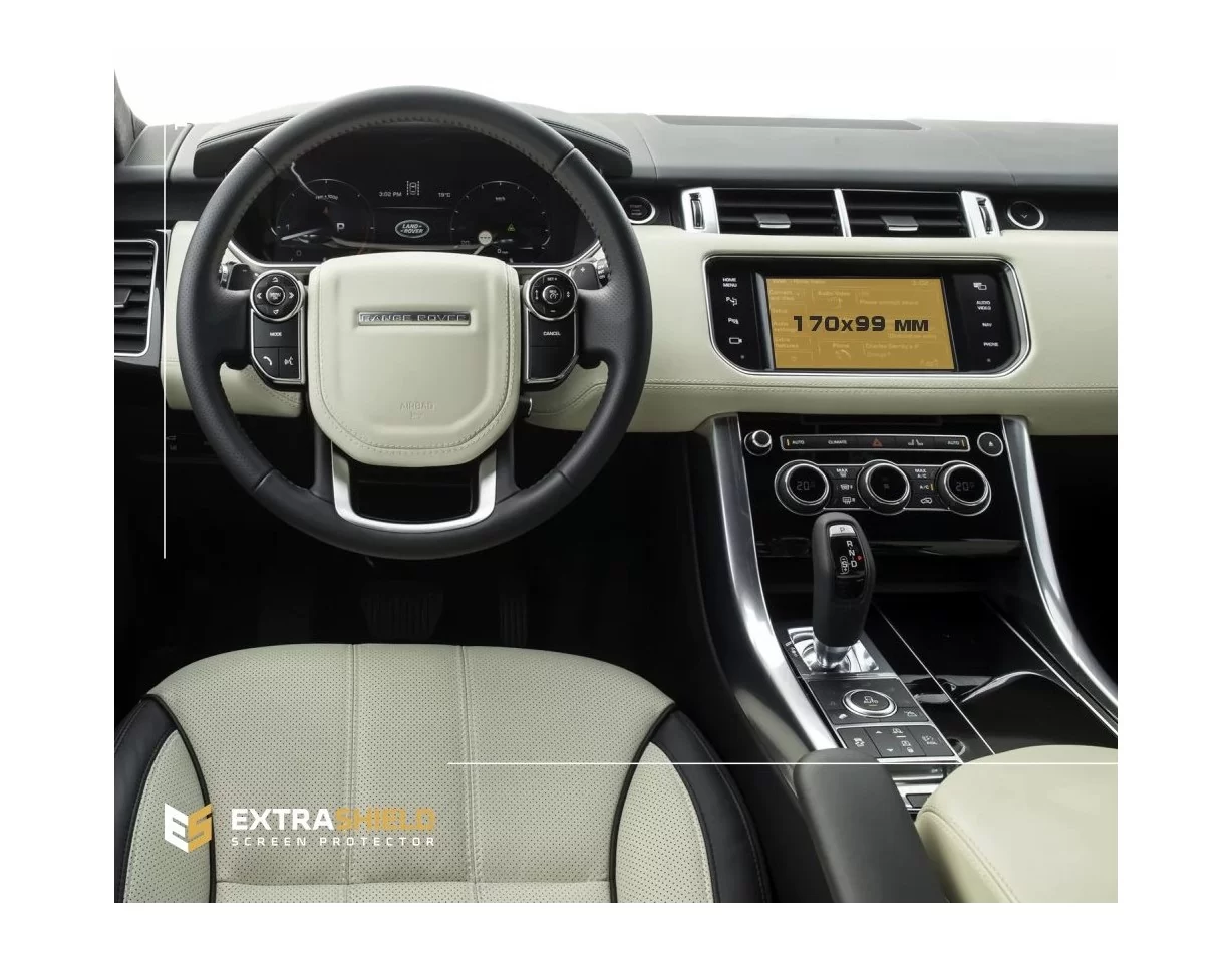 Land Rover RR Sport (L494) 2012 - 2017 Multimedia ExtraShield Screeen Protector - 1 - Interior Dash Trim Kit