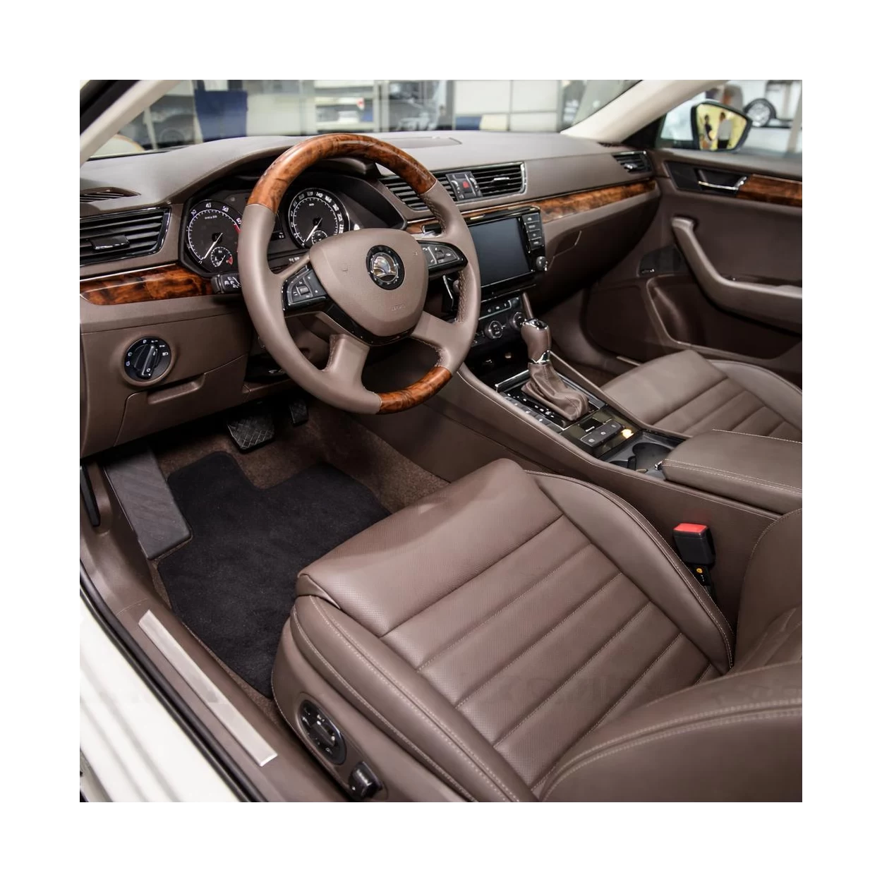 Skoda SuperB 2019 up 3D Interior Dashboard Trim Kit Dash Trim Dekor 14-Parts