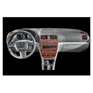 Skoda Yeti 01.2010 3D Interior Dashboard Trim Kit Dash Trim Dekor 21-Parts