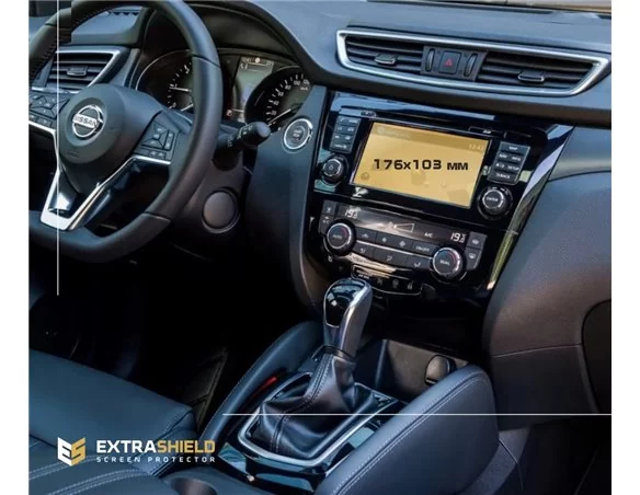 Nissan Qashqai (J11) 2021 - Present Multimedia Bose Digital Surround 8" ExtraShield Screeen Protector - 1 - Interior Dash Trim K