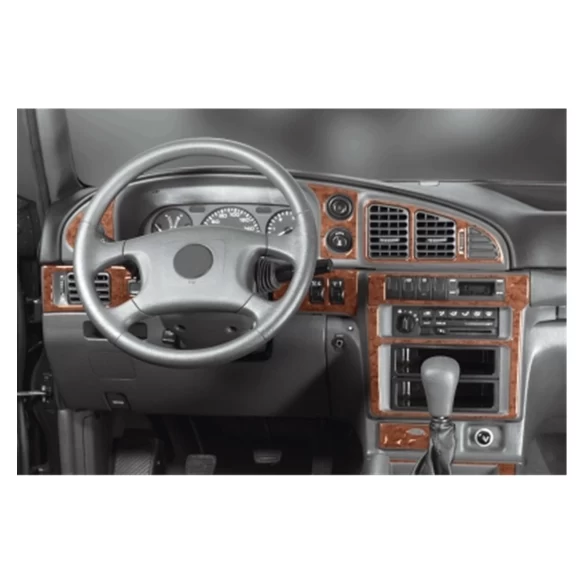 Ssangyong Musso 04.96-12.99 3D Interior Dashboard Trim Kit Dash Trim Dekor 17-Parts