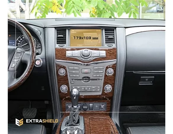 Nissan Patrol (Y62) 2010 - 2017 Multimedia 8" ExtraShield Screeen Protector - 1 - Interior Dash Trim Kit