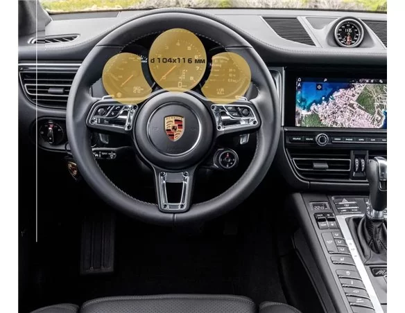 Porsche Macan 2018 - Present Digital Speedometer 12" ExtraShield Screeen Protector - 1 - Interior Dash Trim Kit