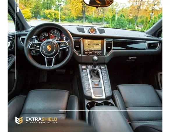 Porsche Macan Pre-facelift 2013 - 2019 Multimedia ExtraShield Screeen Protector - 1 - Interior Dash Trim Kit