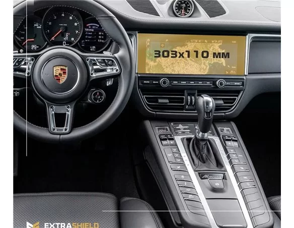 Porsche Macan Facelift 2018 - Present Multimedia 11" ExtraShield Screeen Protector - 1 - Interior Dash Trim Kit