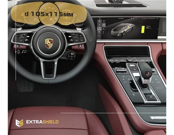 Porsche Panamera II 2017 - Present Digital Speedometer 12" ExtraShield Screeen Protector - 1 - Interior Dash Trim Kit