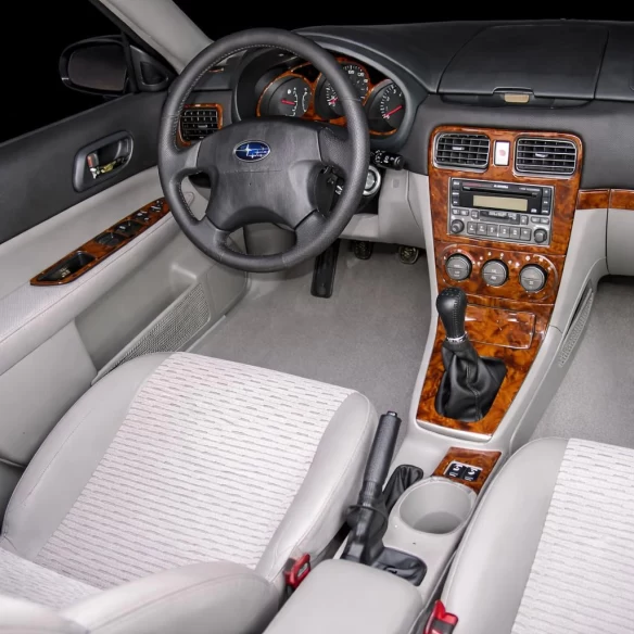 Subaru Forester 2007-2008 Full Set, Automatic Gear, Automatic AC Interior BD Dash Trim Kit