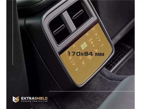 Porsche Taycan 2019 - Present Rear Climate-Control 6,5" ExtraShield Screeen Protector - 1 - Interior Dash Trim Kit