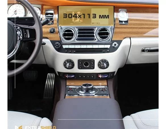 Rolls-Royce Ghost 2020 - Present Multimedia 8,8" ExtraShield Screeen Protector - 1 - Interior Dash Trim Kit