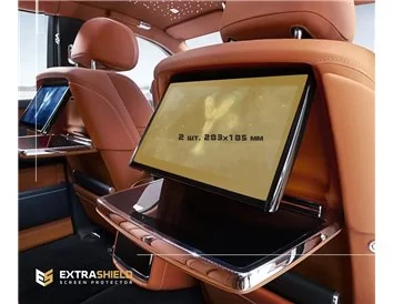 Rolls-Royce Phantom 2017 - Present Passenger monitors (2pcs,) 15" ExtraShield Screeen Protector - 1 - Interior Dash Trim Kit