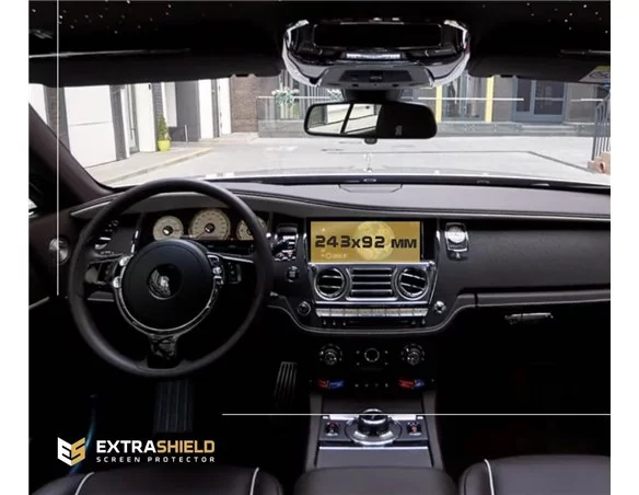 Rolls-Royce Wraith 2013 - Present Multimedia 8,8" ExtraShield Screeen Protector - 1 - Interior Dash Trim Kit